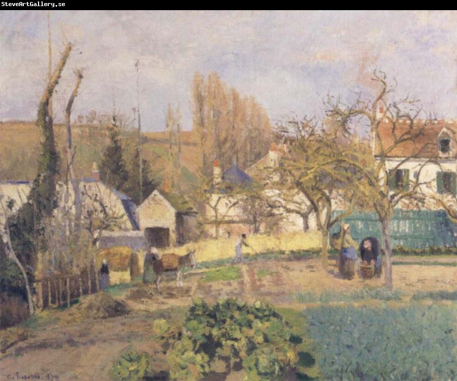 Camille Pissarro Kitchen Garden at L-Hermitage,Pontoise